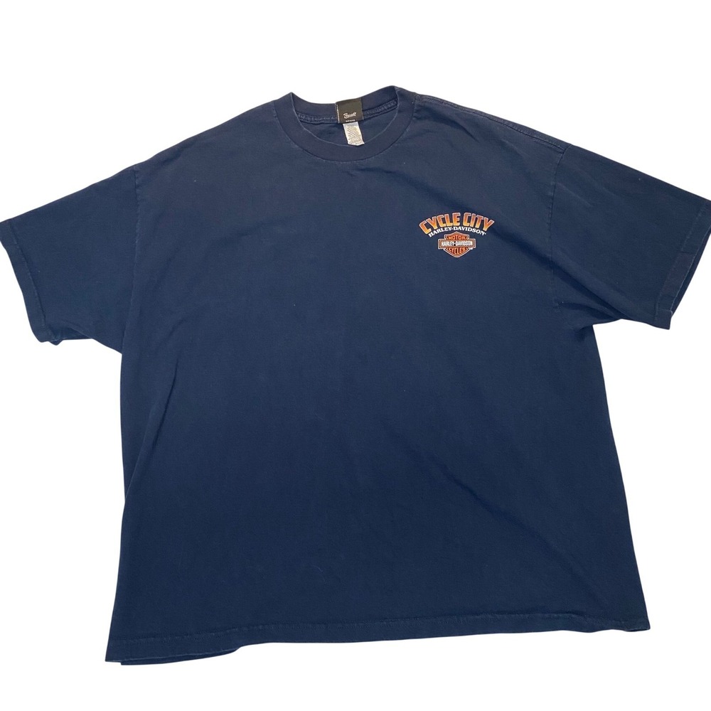 Harley-Davidson Cycle City Oahu Hawaii 3xl Navy Graphic T-Shirt